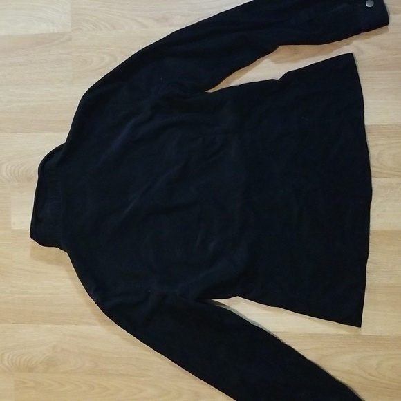 Jessica long sleeve black embroidered corduroy button down shirt size 10 EUC - Picture 10 of 12